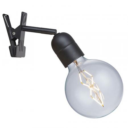 Halo Design Clip-on Elegance schwarz -  minimalistische Lampe