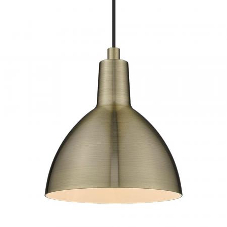 Halo Design Metropole Pendelleuchte 1-flammig in Antikmessing ø25cm