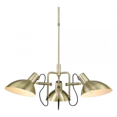 Halo Design Metropole Pendelleuchte Kronleuchter 3-flammig in antique brass