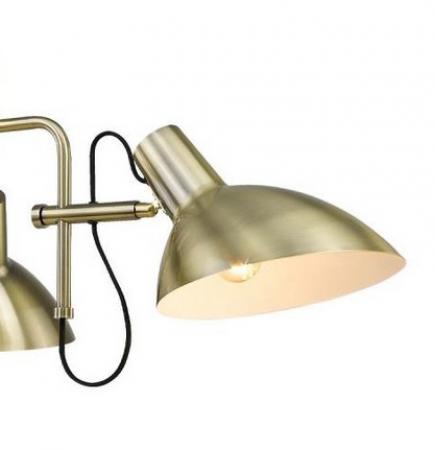 Halo Design Metropole Pendelleuchte Kronleuchter 3-flammig in antique brass