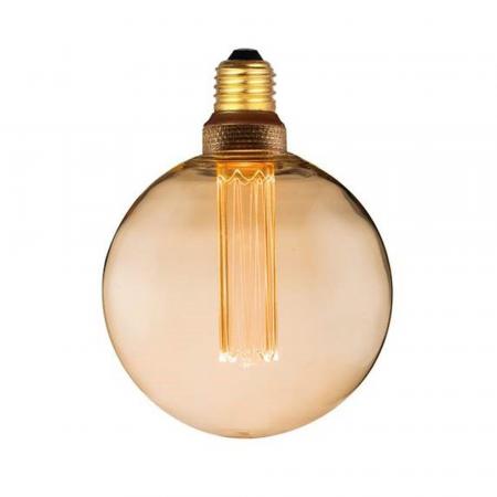 Halo Design E27 COLORS LED Globe Lampe G125 Amber 5W dimmbar Vintage Style