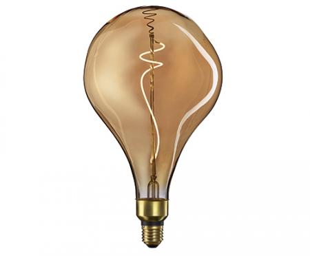 Designhighlight LED-Lampe E27 GIANT DROP TITAN 26x26cm dimmbar Goldlook Sigor