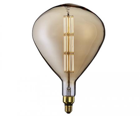 Designhighlight LED-Lampe E27 GIANT TEAR GOLD 36x36cm dimmbar Goldlook Sigor