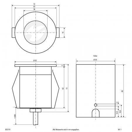 Moderne starke EVN LED Bodeneinbauleuchte rund IP65 2W 6000K 90lm stilvolle Fassadenbeleuchtung