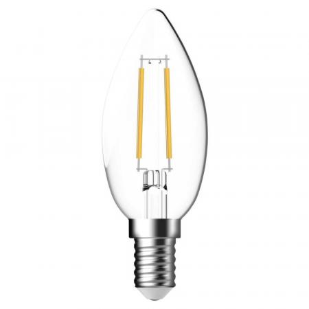Nordlux E14 LED-Leuchtmittel klar Filament Kerze dimmbar 470lm 4,8W wie 40W warmweiß