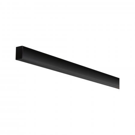 Paulmann 70523 Square Profil mit schwarzem Diffusor 2m schwarz eloxiert/schwarz Alu/Kunststoff