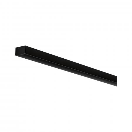 Paulmann 70523 Square Profil mit schwarzem Diffusor 2m schwarz eloxiert/schwarz Alu/Kunststoff