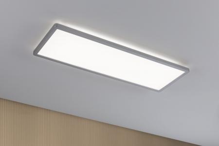 Paulmann 71010 LED Panel 3-Stufen-dimmbar Atria Shine Backlight eckig 580x200mm modern neutralweiß Chrom matt dimmbar