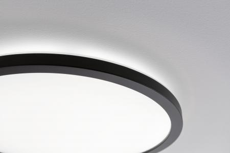 Paulmann 71011 LED Panel Atria Shine Backlight rund modern 190mm neutralweiß Schwarz