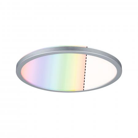 Paulmann 71018 LED Panel Atria Shine Backlight rund 293mm modern Regenbogen Chrom matt dimmbar