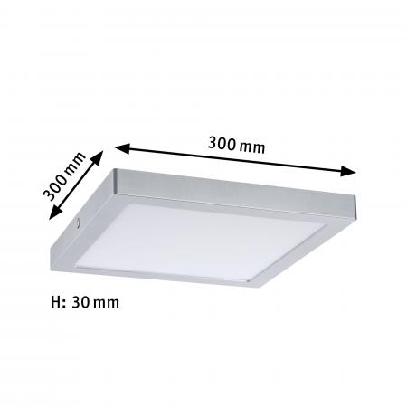 Paulmann 71024 LED Panel Abia eckig 300x300mm modern neutralweiß Chrom matt