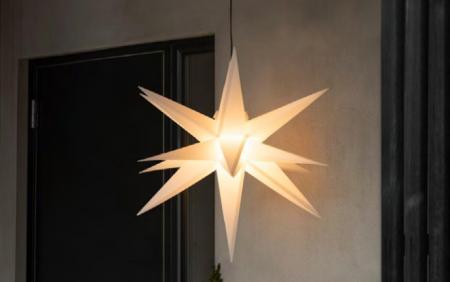 Großer 3 Dimensionaler LED Stern In&Out mit Stecker 80cm Konstsmide 5971-200