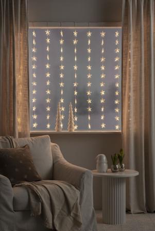 Bernstein Stern LED-Lichtervorhang 140x120cm 120 LEDs für Innen Konstsmide 3703-803