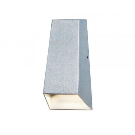 Konstsmide 7911-310 Imola Wandleuchte grau lackiertes Aluminium, klares Acrylglas