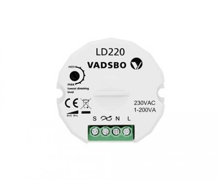 Wandmodul VADSBO Tastdimmer 200W Doseneinbau Sigor