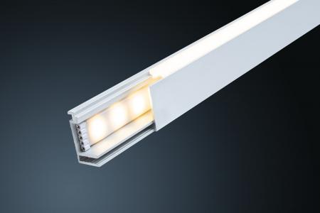 Paulmann 78406 LumiTiles LED Strip Aufbauprofil Top modern 1m Alu eloxiert/Satin