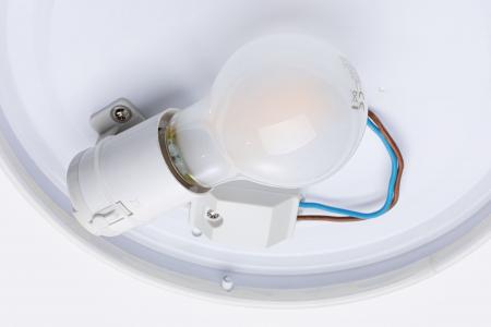 Badezimmer HomeSpa LED-Deckenleuchte von Paulmann weiß mattiert blendfrei Axin IP44 Ø26cm 78898