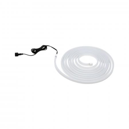 5 Meter LED-Streifen Set Outdoor von Paulmann 78906 SimpLED Stripe Warmweiß 20W 230/24V Weiß