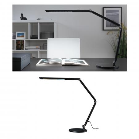 Paulmann 78912 AS FlexBar LED Schreibtischleuchte 3step Kabell 1,50m 3-Step-dimmbar in Schwarz