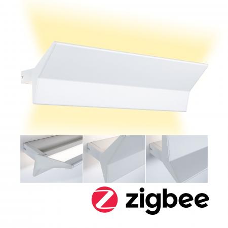 Paulmann 79512 LED Wandleuchte Smart Home Zigbee Stine Tunable White gemütlich 13W dimmbar Weiß matt