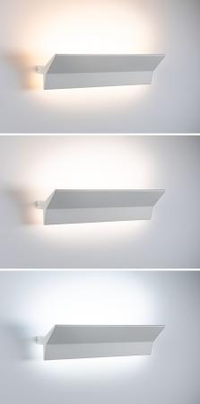 Paulmann 79512 LED Wandleuchte Smart Home Zigbee Stine Tunable White gemütlich 13W dimmbar Weiß matt