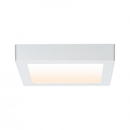 Aktion: Nur noch angezeigter Bestand verfügbar - Universal LED Decken Leuchte Carpo mit WarmDim-Funktion eckig 225x225mm in Weiß Paulmann 79796