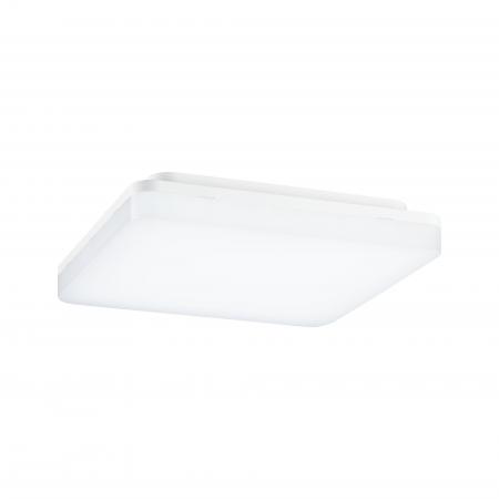 Rechteckige Badezimmer Deckenleuchte Cela IP44 LED Panel mit WhiteSwitch Weiß Kunststoff Paulmann 79839