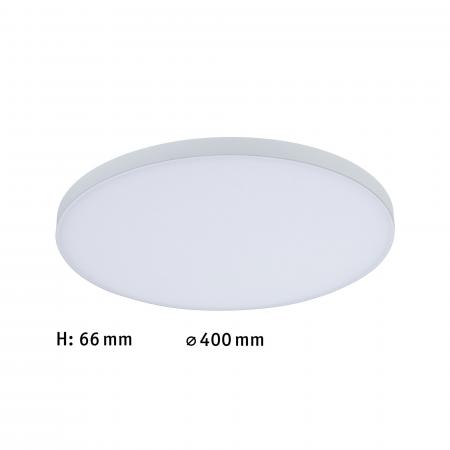 Paulmann 79891 LED Panel Velora rund 400mm warmweiß Weiß