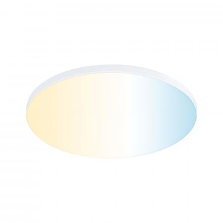 Paulmann 79956 VariFit LED Einbaupanel Smart Home Zigbee Veluna Edge schlicht Spritzwasser geschützt rund 160mm Tunable White Weiß dimmbar