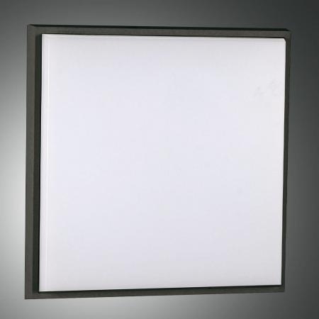 Desdy Quadratische LED Deckenleuchte in Schwarz/Weiß Fabas Luce