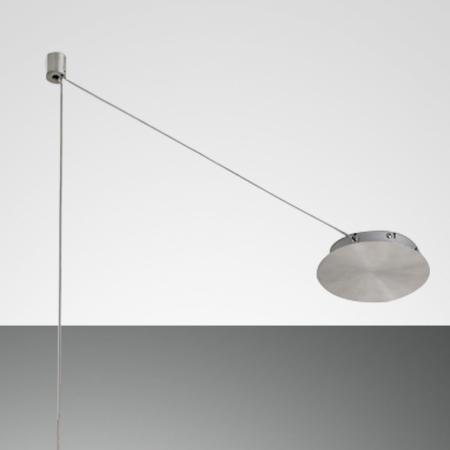 Elegante Isabella LED-Pendelleuchte Aluminium satiniert dimmbar Fabas Luce