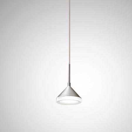 Elegante Isabella LED-Pendelleuchte Aluminium satiniert dimmbar Fabas Luce