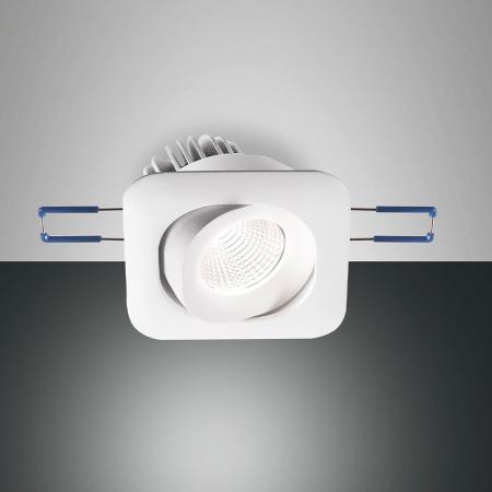 Aktion: Nur noch angezeigter Bestand verfügbar - Sigma Spot (Set) LED 1x7W Weiss Set eckig schwenkbar Fabas Luce