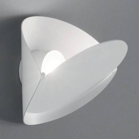 Verstellbare dimmbare LED-Wandleuchte Shield Weiss Fabas Luce