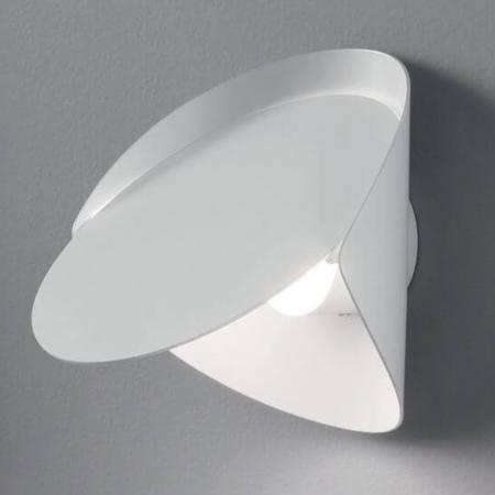 Verstellbare dimmbare LED-Wandleuchte Shield Weiss Fabas Luce