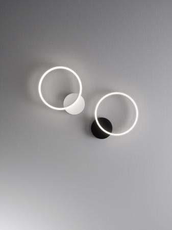 Aktion: Nur noch angezeigter Bestand verfügbar - Giotto LED Wandleuchte inkl. Smartluce in Schwarz Fabas Luce