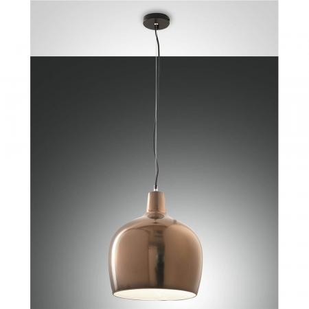 Glossy Keramik Pendelleuchte in Bronze Ø32 von Fabas Luce