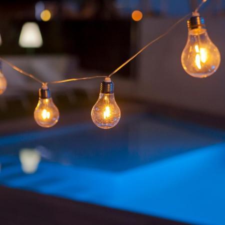 New Garden Lichterkette mit 10 LEDs warmweiss Akku/Solar