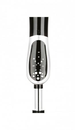 Fakir Prestige Standventilator VC 40 360° in Silber/Anthrazit 3 Stufen, Timer, Fernbedienung, höhenverstellbar, Edler Zierrand