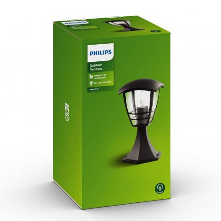 Philips myGarden Sockelleuchte Creek Schwarz elegante Außenbeleuchtung