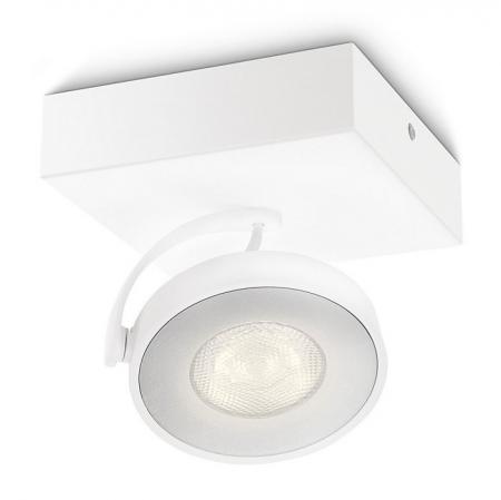 Philips myLiving LED Spot Clockwork 1-flammig schwenkbar zur Wand- und Deckenmontage in Weiß
