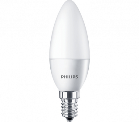  PHILIPS E14  CorePro LED-Kerze opalweiß mattiert 5.5W wie 40W 470 Lumen warmweiße Wohnlbeleuchtung