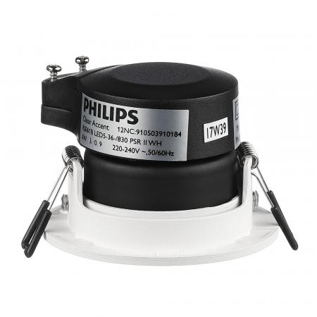 Philips ClearAccent RS061B 6W 500 Lumen 3000K schwenkbare LED Einbauleuchte weiß