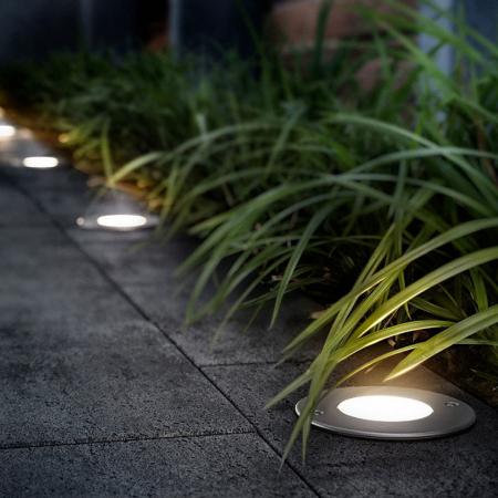 Philips myGarden LED Bodeneinbauspot Moss aus Edelstahl überfahrbar