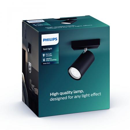 Philips myLiving Kosipo Deckenspot Schwarz schwenkbar