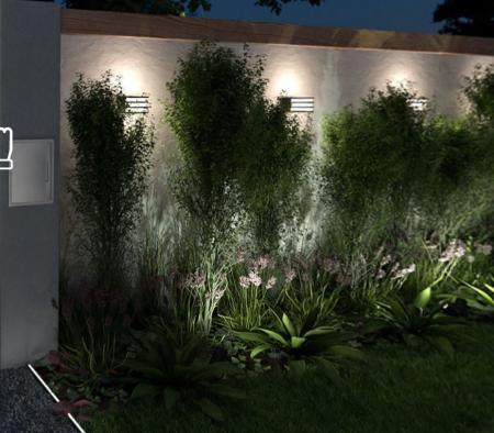 Philips Hue White Ambiance Lucca LED Wandleuchte Outdoor ZigBee in anthrazit
