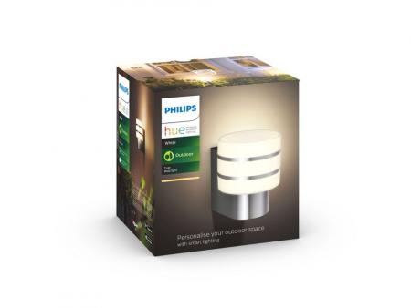 Philips Hue White Ambiance Tuar LED Wandleuchte Outdoor Edelstahl