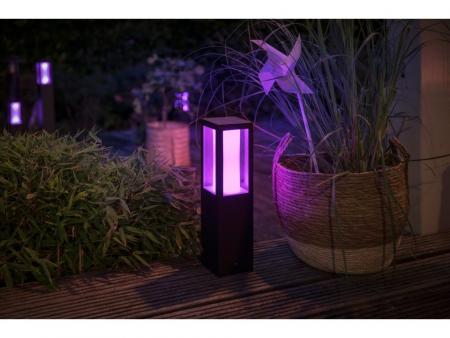 45cm hohe Philips Hue Impress LED Garten Wegeleuchte Sockelleuchte ZigBee steuerbar IP44