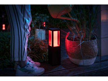 45cm hohe Philips Hue Impress LED Garten Wegeleuchte Sockelleuchte ZigBee steuerbar IP44