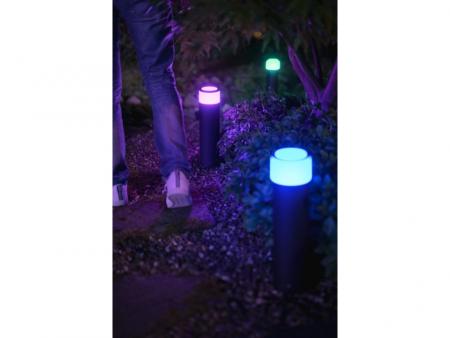 Philips Hue White Ambiance Calla LED Sockelleuchte, Erweiterung, ZigBee, 40 cm schwarz